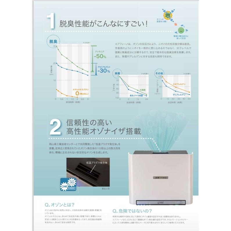 オーニット オゾン 発生装置 エアフィーノ 【VS-50S】オゾンの反応