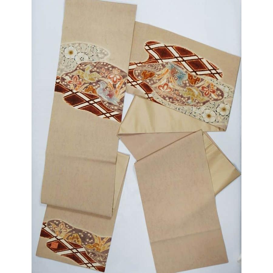 初代「久保田一竹」未使用品 袋帯 美品 一竹辻が花 絞り 仕立て上がり