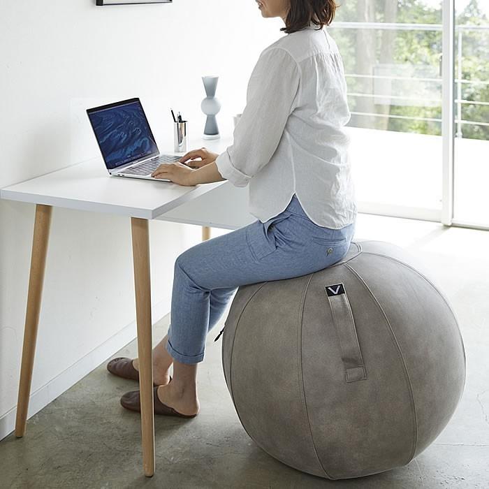 Luno（Vivora） バランスボール レザー おしゃれ 65cm シーティング