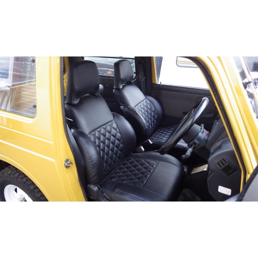 ジムニー JA11 シートカバー ブラック/ブラウン : ジェイ・スタイル