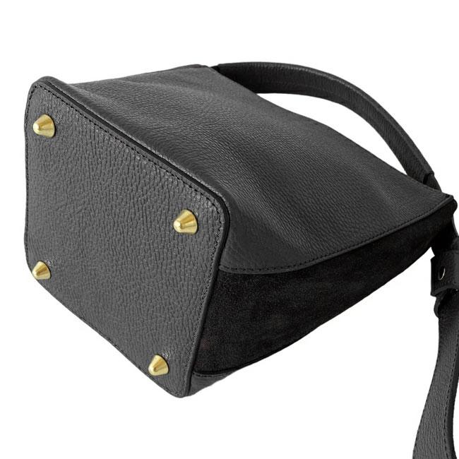 AULENTTI（オウレンティ） レザーバッグ ミニ ハンドバッグ ポーチ付き