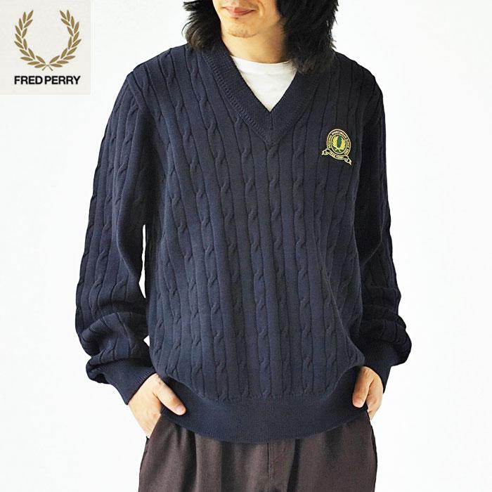 FRED PERRY（フレッドペリー） ニット TENNIS BADGE CABLE KNIT JUMPER