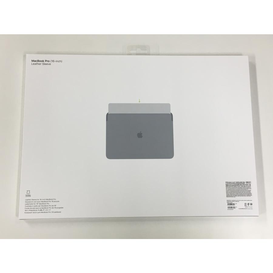 Apple 新品アップル純正正規品 MacBookPro16 インチ用 レザースリーブ