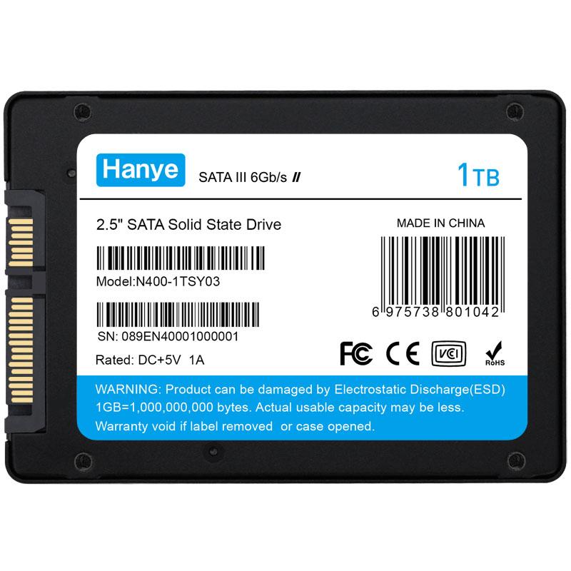 Hanye Hanye製 SSD 1TB 3D Nand TLC 高耐久性 内蔵 2.5インチ 7mm
