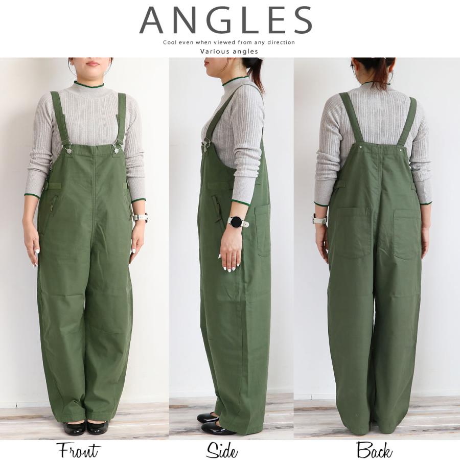 Johnbull（ジョンブル） レディース バックサテン ワークサロペット