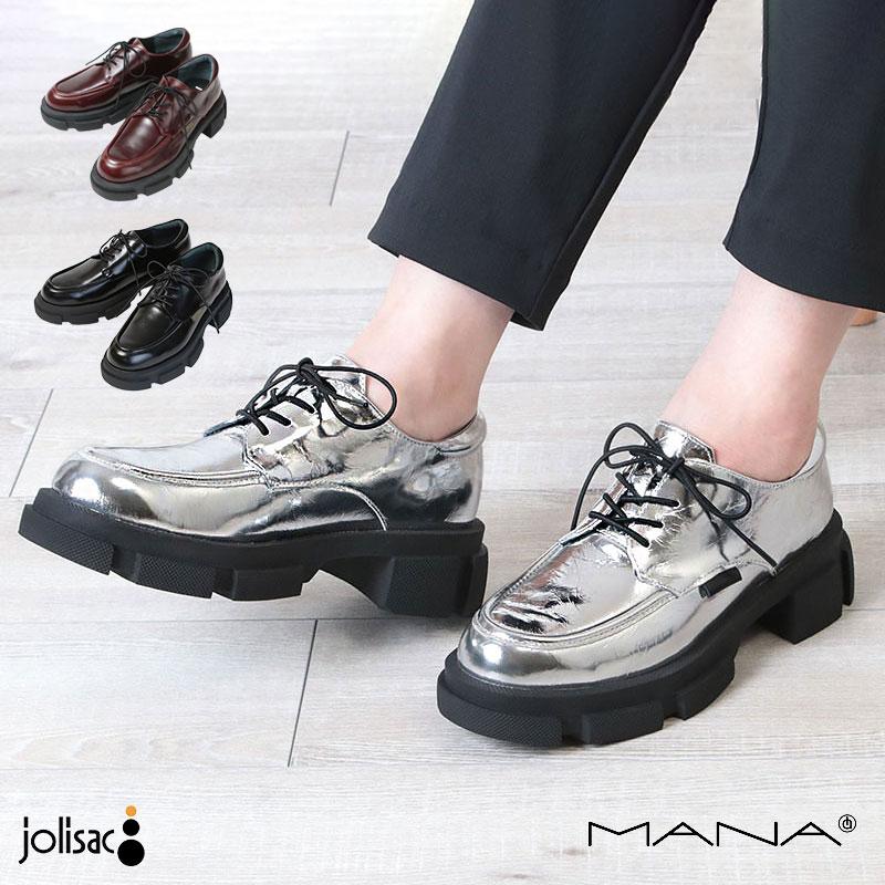 MANA（マナ） 厚底シューズ レディース 厚底レースアップ・シューズ