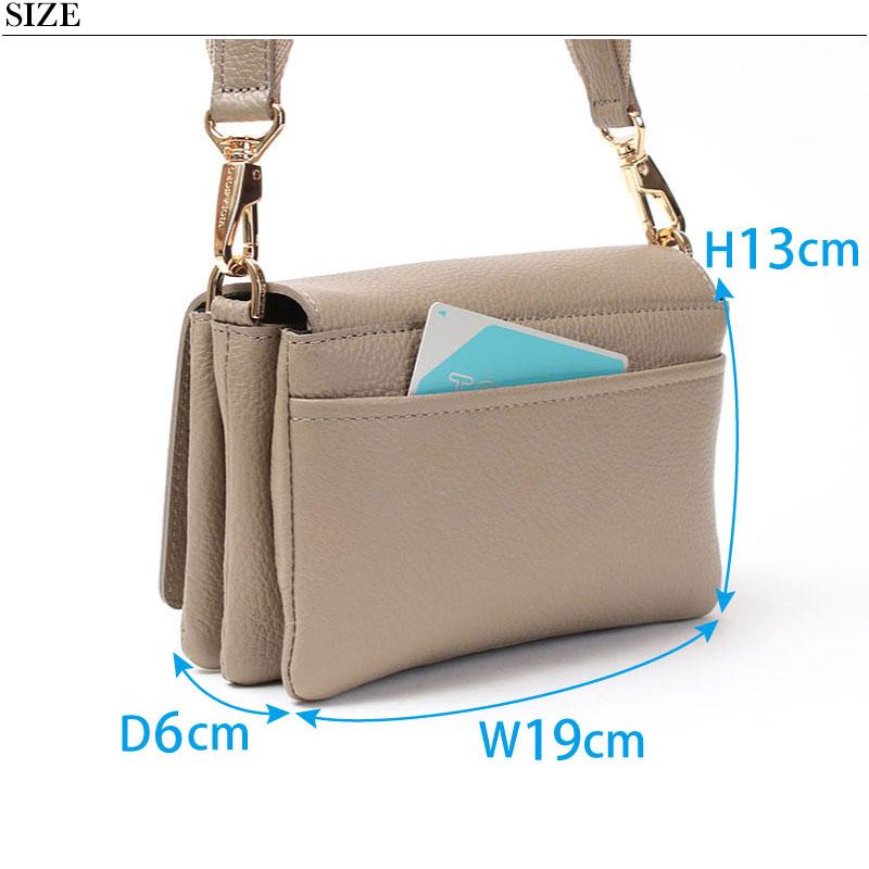 VIOLAd'ORO（ヴィオラドーロ） ショルダーバッグ レザーポシェット V