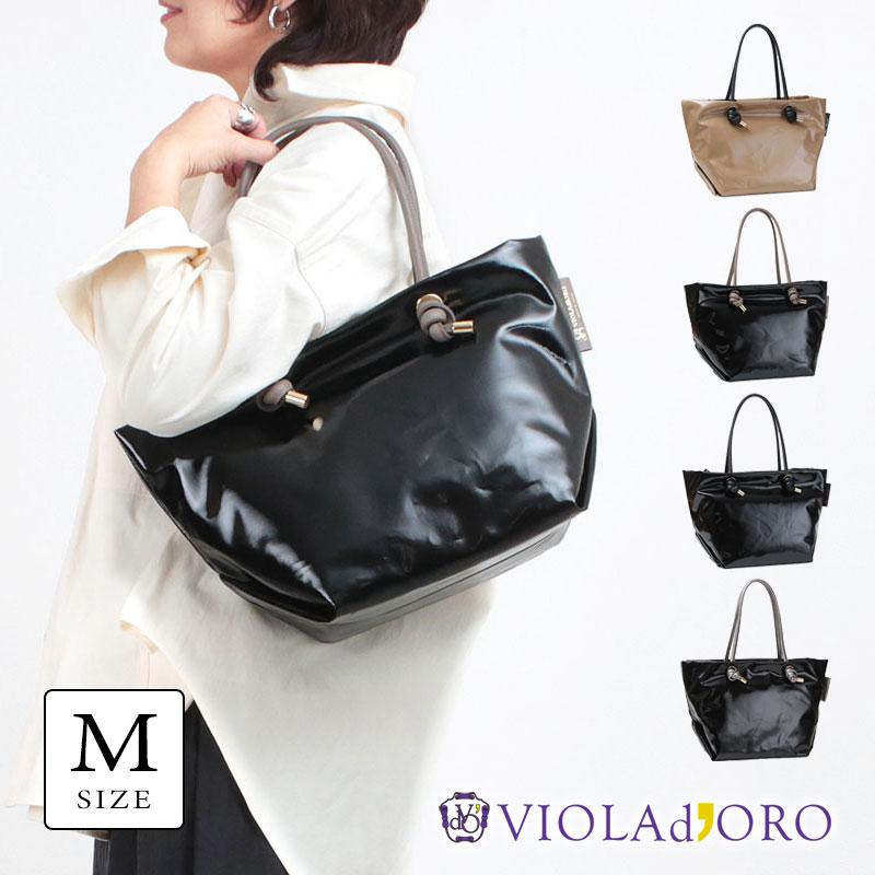 VIOLAd'ORO（ヴィオラドーロ） トートバッグ ビアンカ PVCトート