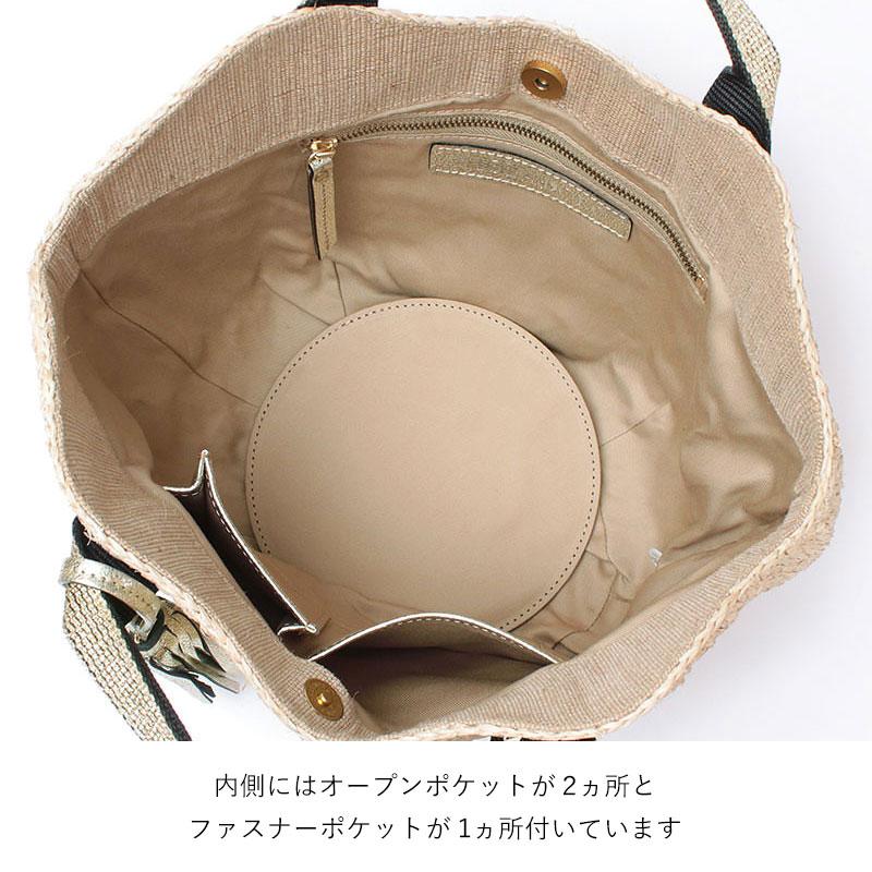 VIOLAd'ORO（ヴィオラドーロ） かごバッグ ラフィア バスケットトート
