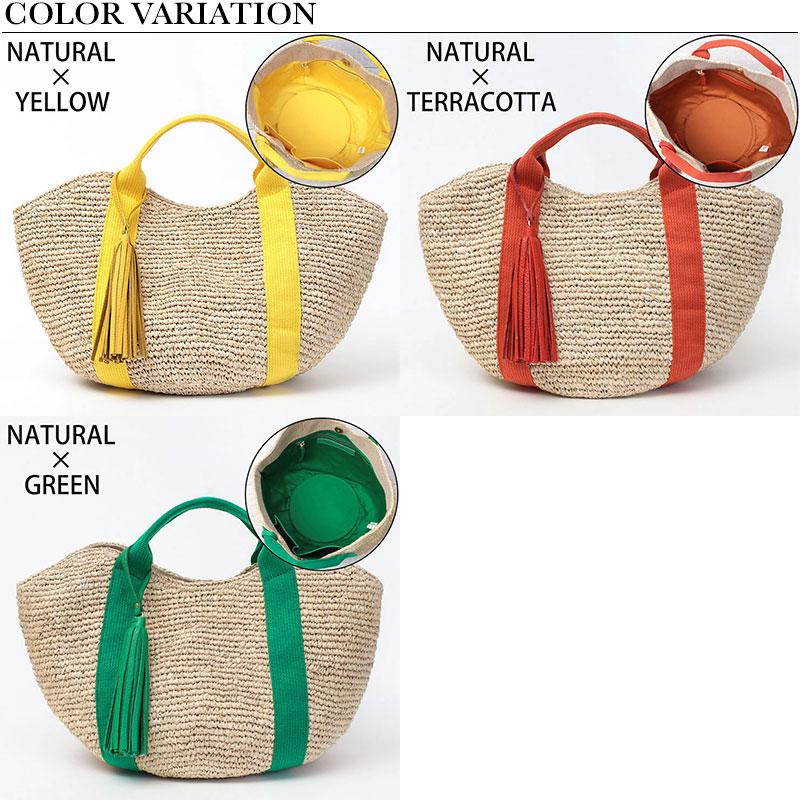 VIOLAd'ORO（ヴィオラドーロ） かごバッグ ラフィア バスケットトート