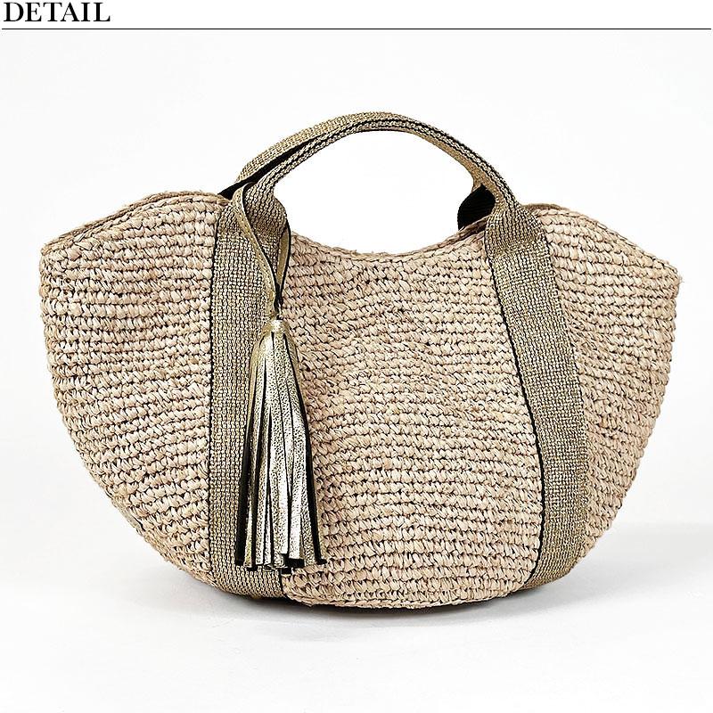 VIOLAd'ORO（ヴィオラドーロ） かごバッグ ラフィア バスケットトート