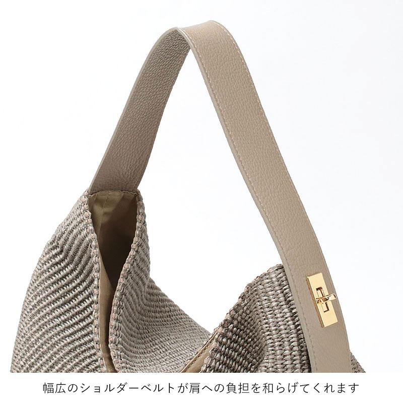 VIOLAd'ORO（ヴィオラドーロ） かごバッグ ラフィアシート ホーボー