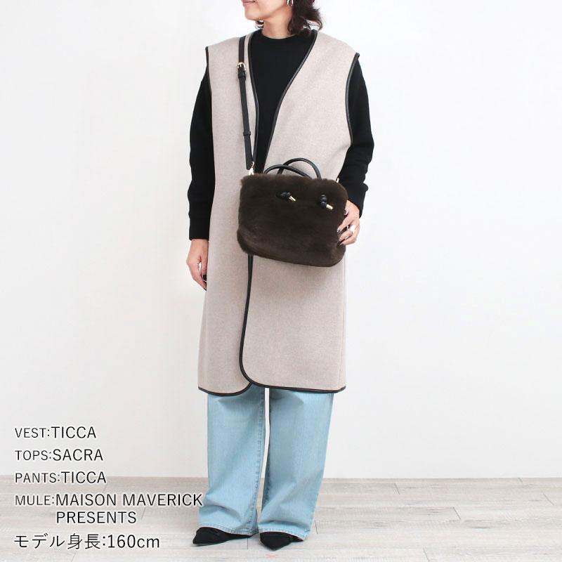 VIOLAd'ORO（ヴィオラドーロ） トートバッグ エコファー レッキス