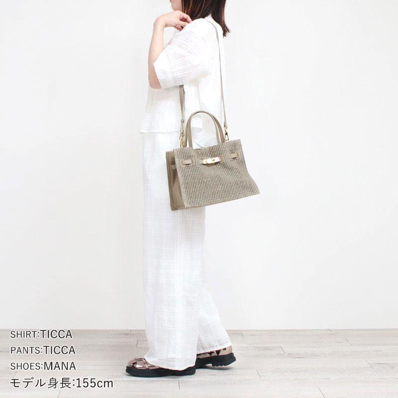 VIOLAd'ORO（ヴィオラドーロ） トートバッグ カゴバッグ SANDRO