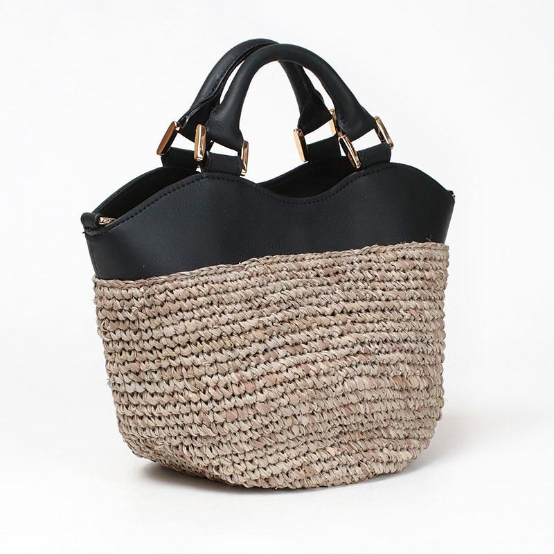 VIOLAd'ORO（ヴィオラドーロ） かごバッグ ラフィア 2WAY SANDRO V8888