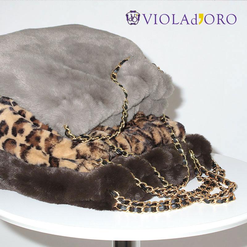 VIOLAd'ORO（ヴィオラドーロ） ショルダーバッグ チェーン レッキス