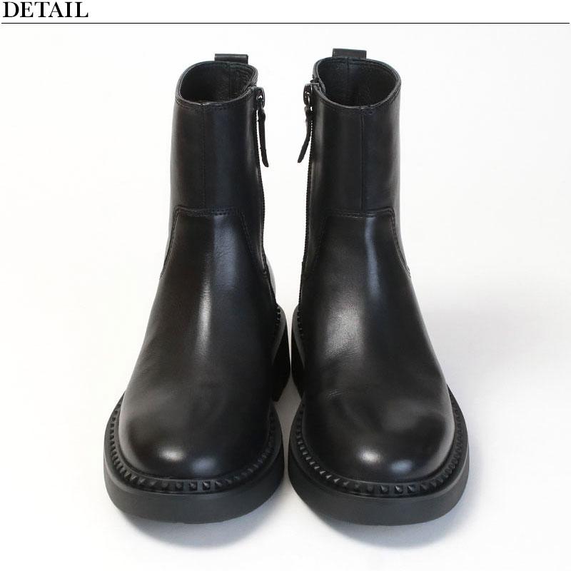 ASH（アッシュ） サイドジップ ショートブーツ MAGNUM 139135 BLACK