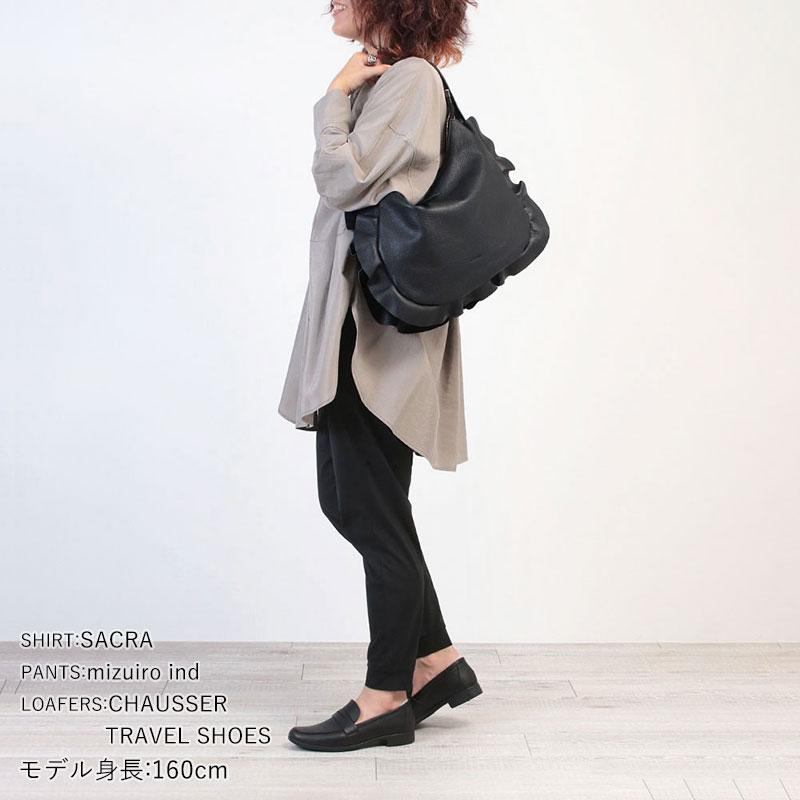 RIPANI（リパーニ） ショルダーバッグ フリルバッグ ワンショルダー A4