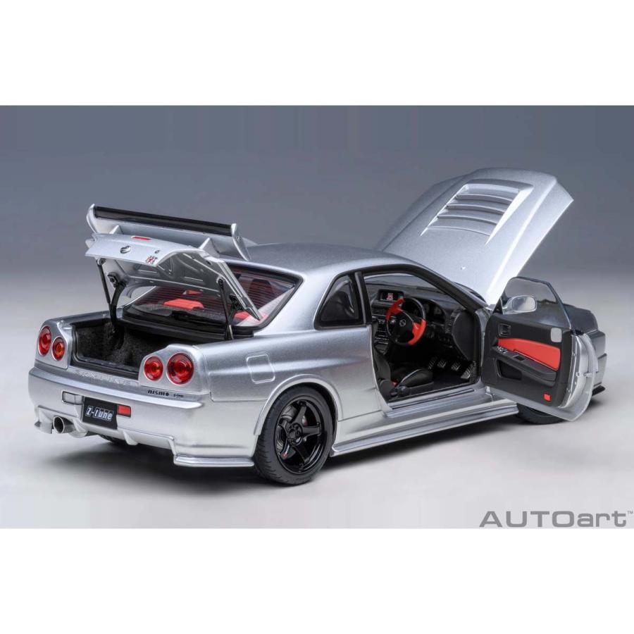 オートアート 1/ 18 ニスモ R34 GT-R Z-tune(Z-tune シルバー)(77461