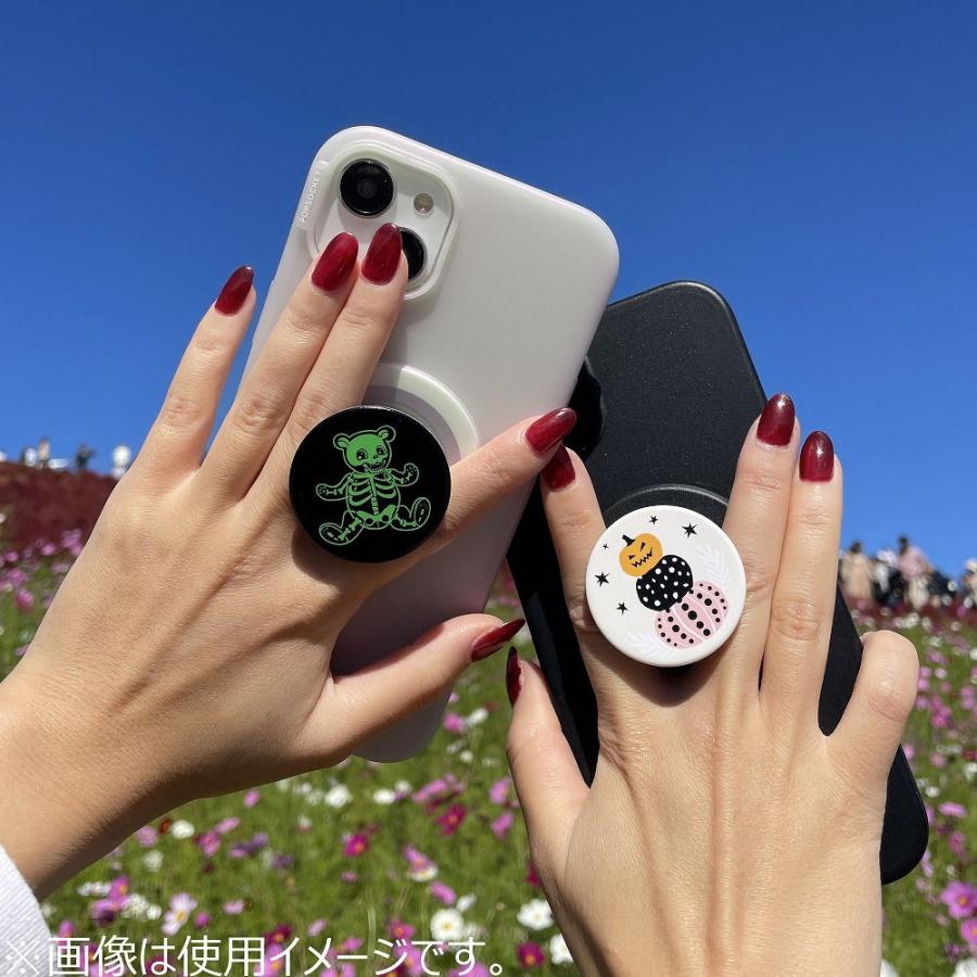 PopSockets スマホグリップ クラシックフローラル エナメル ポップ