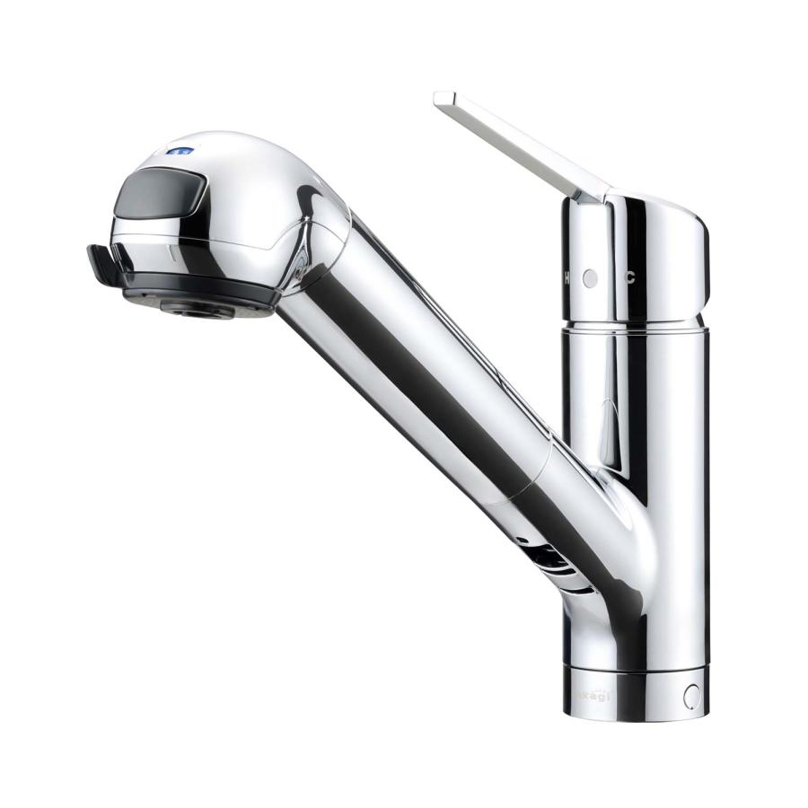 タカギ（takagi） 台付き1穴 浄水器付シングル混合栓(キッチン用) (水