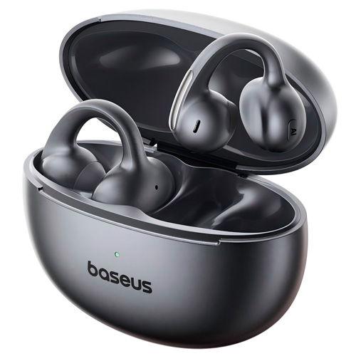 ベースアス イヤーカフ型完全ワイヤレスイヤホン(コズミックブラック