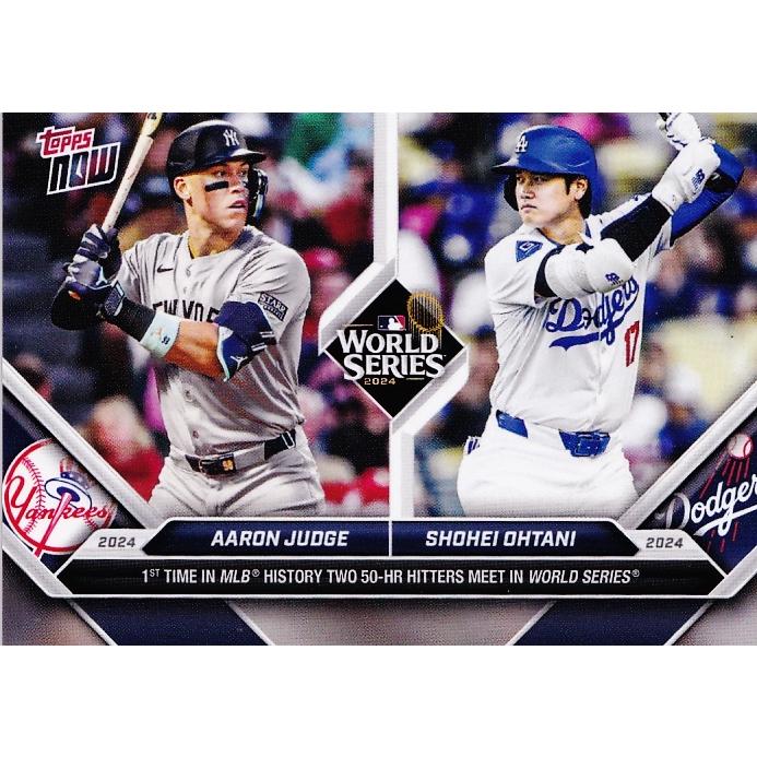863【大谷翔平(ドジャース)/ジャッジ(ヤンキース)】2024 MLB TOPPS NOW
