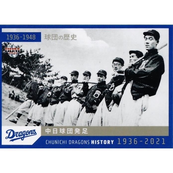 1 【中日球団発足】2021 BBM 中日ドラゴンズヒストリー 1936-2021