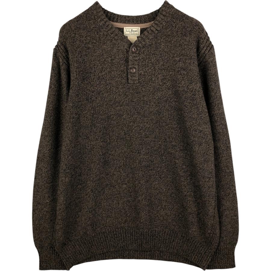 L.L.Bean（エルエルビーン） 古着 ヘンリーネック コットンニット