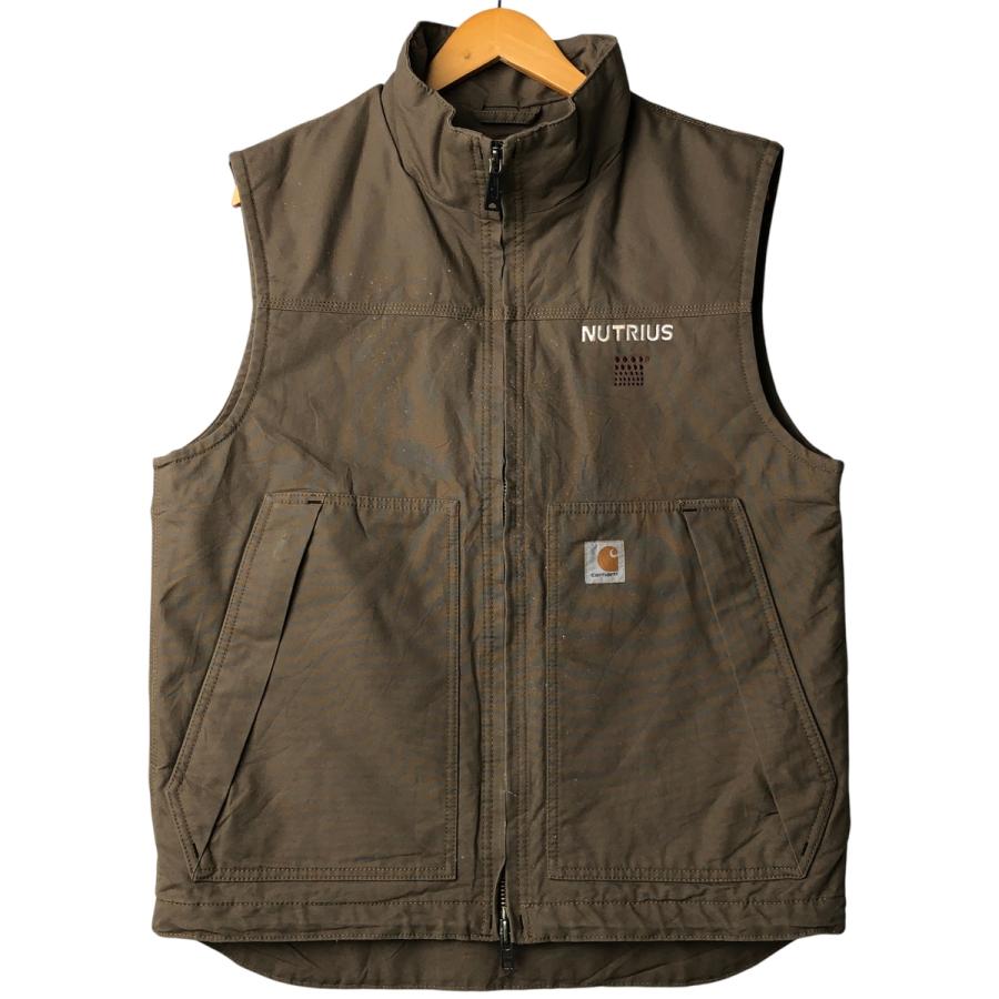 Carhartt ダックベスト 00s当時物 フェードキャメル中綿キルトXL相当