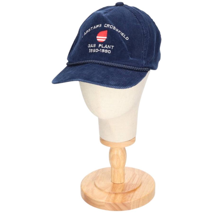 80s USA製 コーデュロイキャップ ブルー トラッカーキャップ BH98 80s