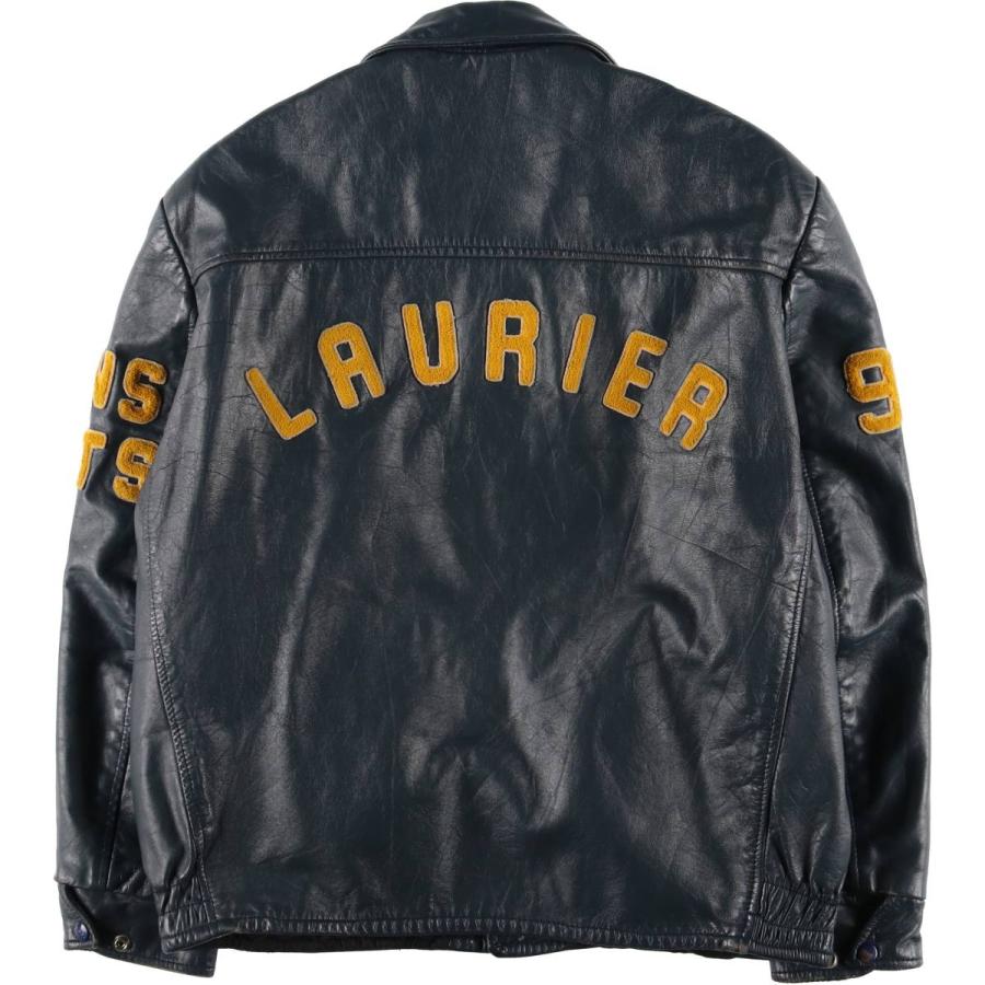 古着 80~90年代 EXPORT LEATHER GARMENTS LTD 襟付き オールレザー