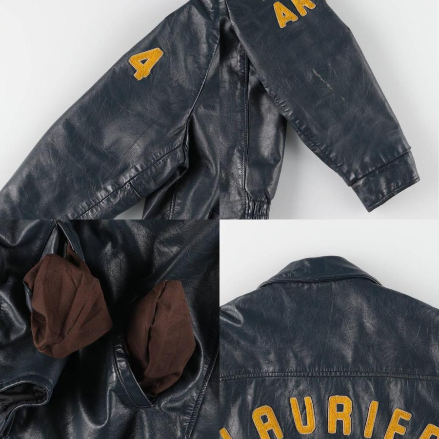 古着 80~90年代 EXPORT LEATHER GARMENTS LTD 襟付き オールレザー