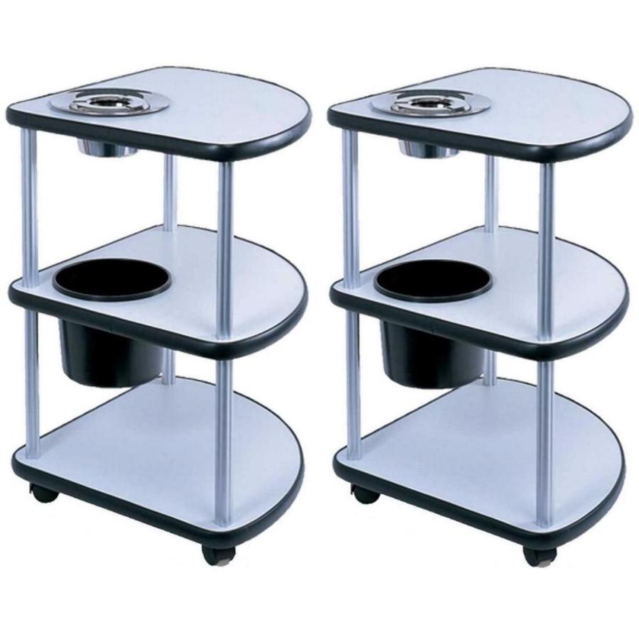 業務用 最高級】マージャン専用3段サイドテーブル2台 TS−33B【新品