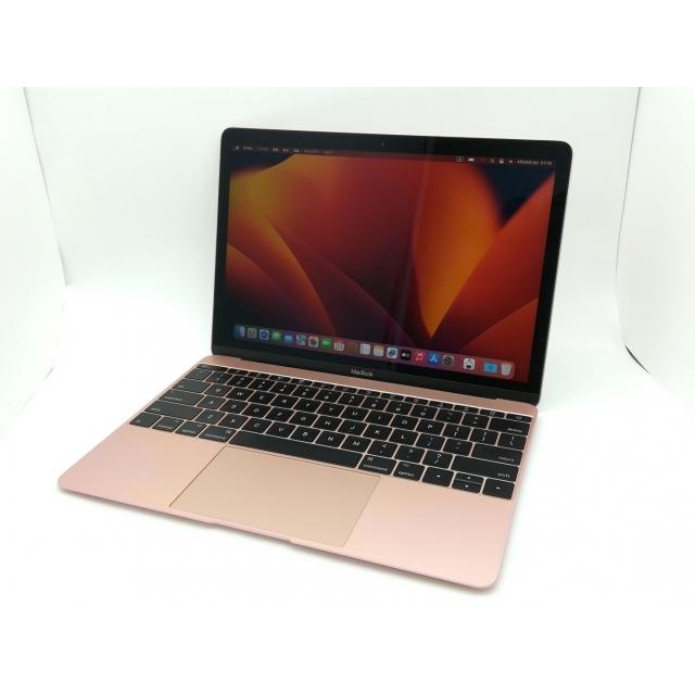 中古】Apple MacBook 12インチ CTO (Mid 2017) ローズゴールド Core i5