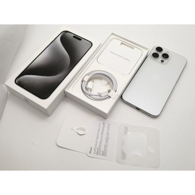 中古】Apple 国内版 【SIMフリー】 iPhone 15 Pro Max 256GB ホワイト