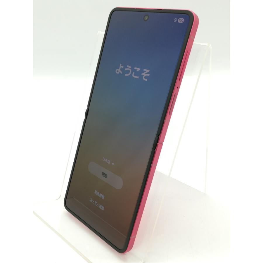 中古】SAMSUNG au 【SIMフリー】 Galaxy Z Flip7 コーラルレッド 12GB