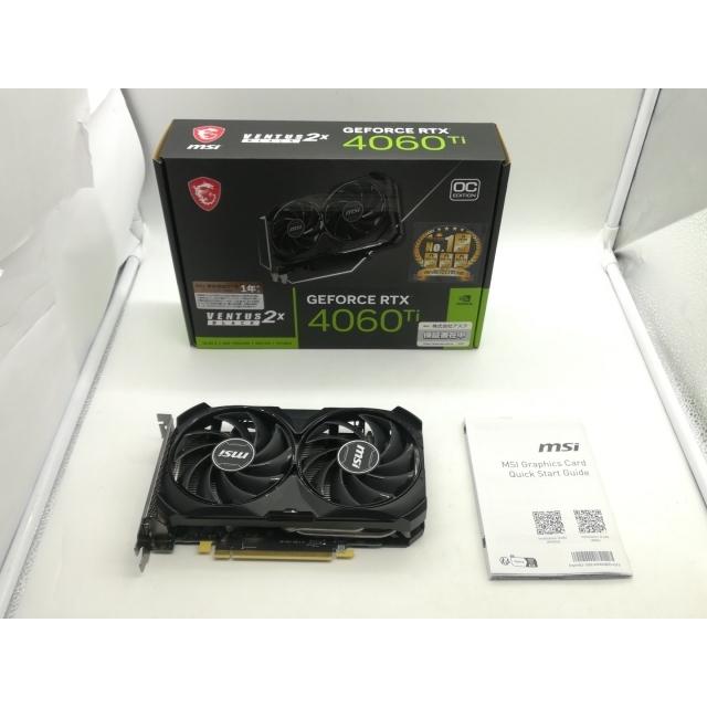 中古】MSI GeForce RTX 4060 Ti VENTUS 2X BLACK 16G OC RTX4060Ti