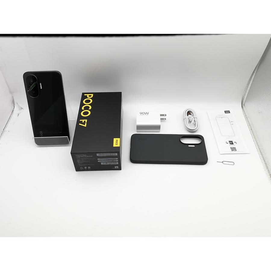 中古】Xiaomi 国内版 【SIMフリー】 Poco F7 ブラック 12GB 256GB
