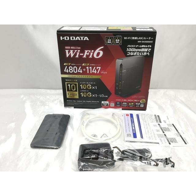 中古】I-O DATA WN-DAX6000XR Wi-Fi6(11ax)対応無線LANルーター/2022年