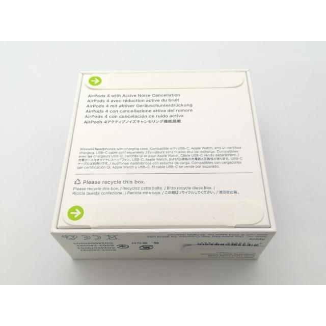 未使用】Apple AirPods 4 アクティブノイズキャンセリング搭載モデル