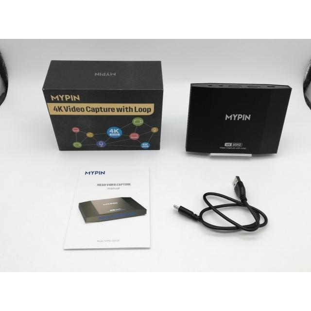 中古】MYPIN 4K 60fps HDMIビデオゲームキャプチャ VG0120-240112