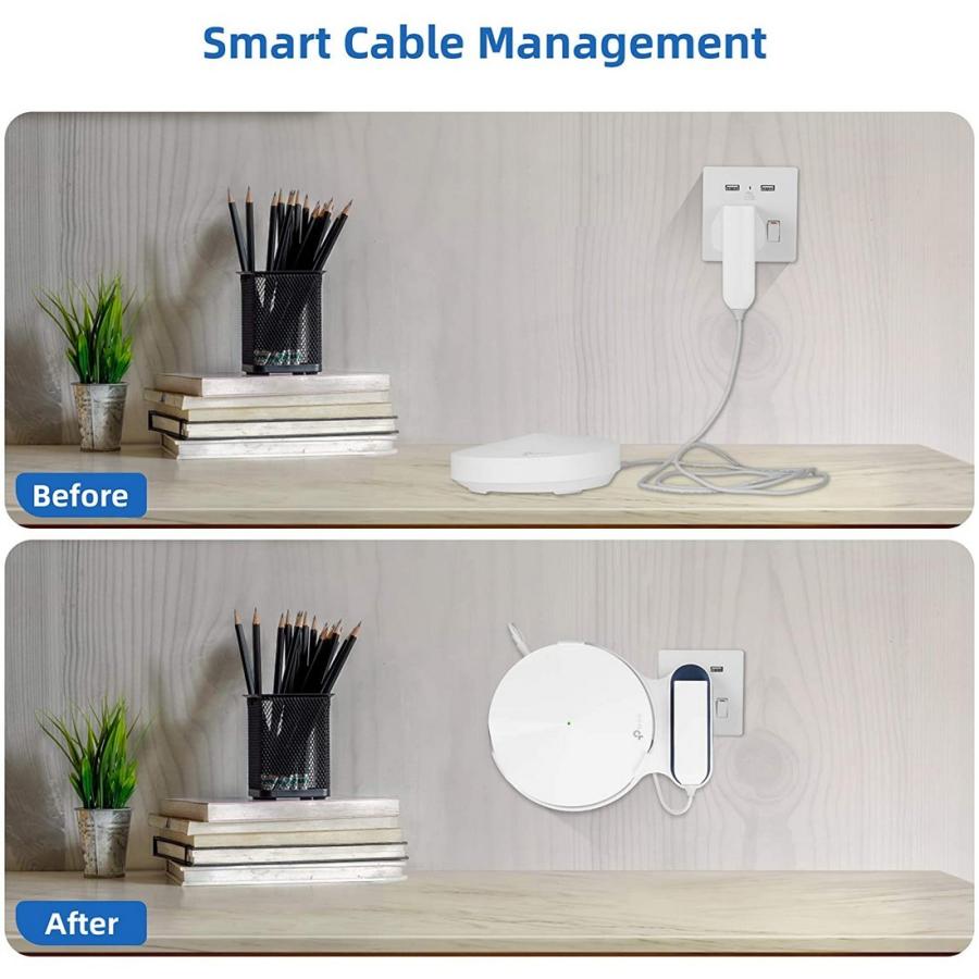 コード収納ホルダー Deco M9 Plus メッシュ WIFI デコ 壁掛けホルダー