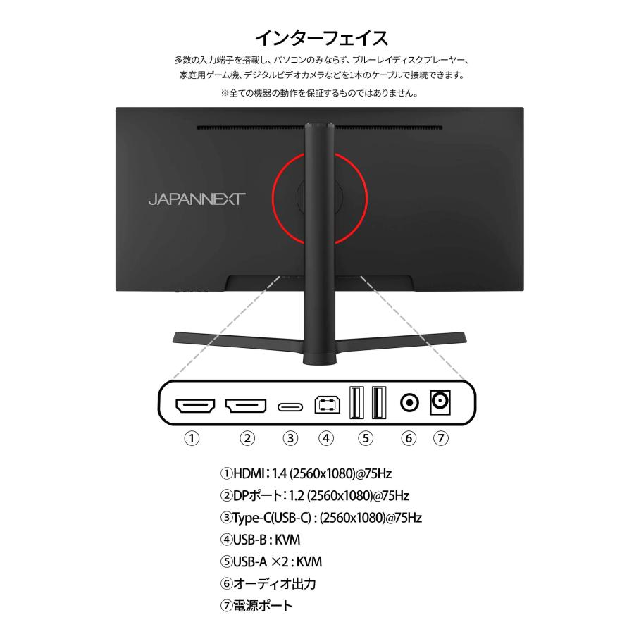 JAPANNEXT（ジャパンネクスト） JAPANNEXT 29インチ IPSパネル搭載
