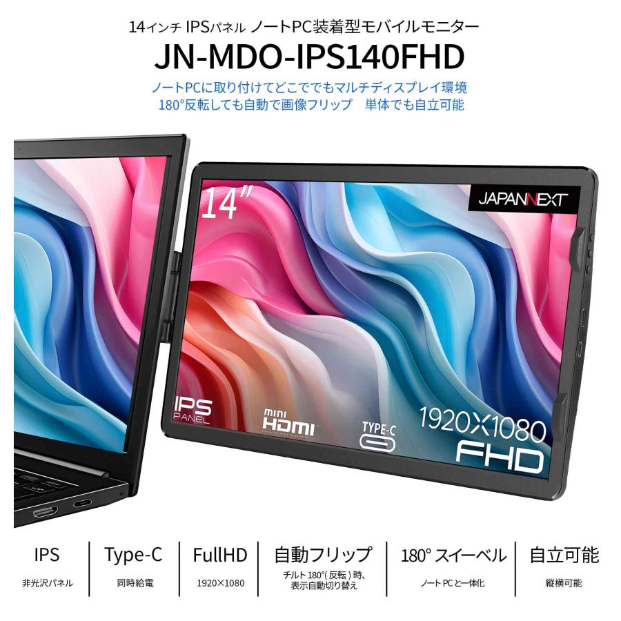 JAPANNEXT（ジャパンネクスト） JAPANNEXT JN-MDO-IPS140FHD 14インチ