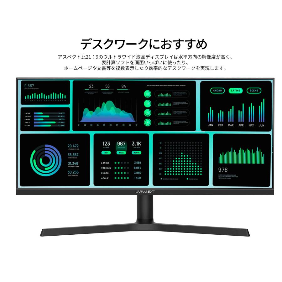 JAPANNEXT（ジャパンネクスト） JAPANNEXT 29インチ IPSパネル搭載