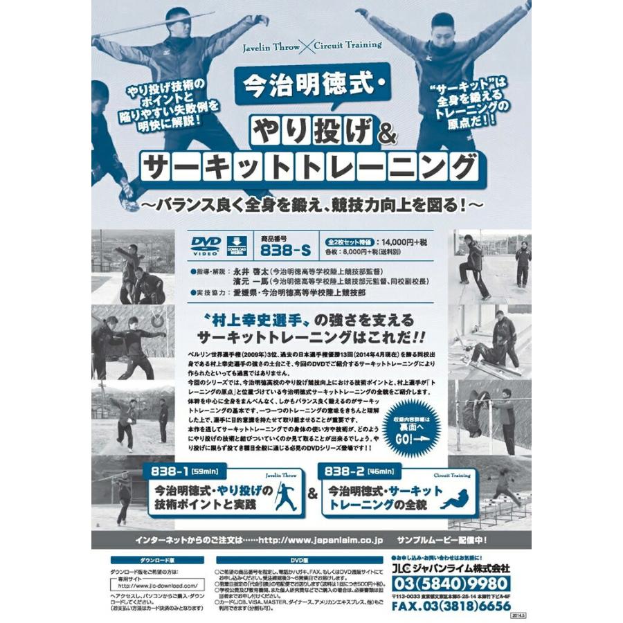 ジャパンライム 今治明徳式・やり投げ＆サーキットトレーニング DVD