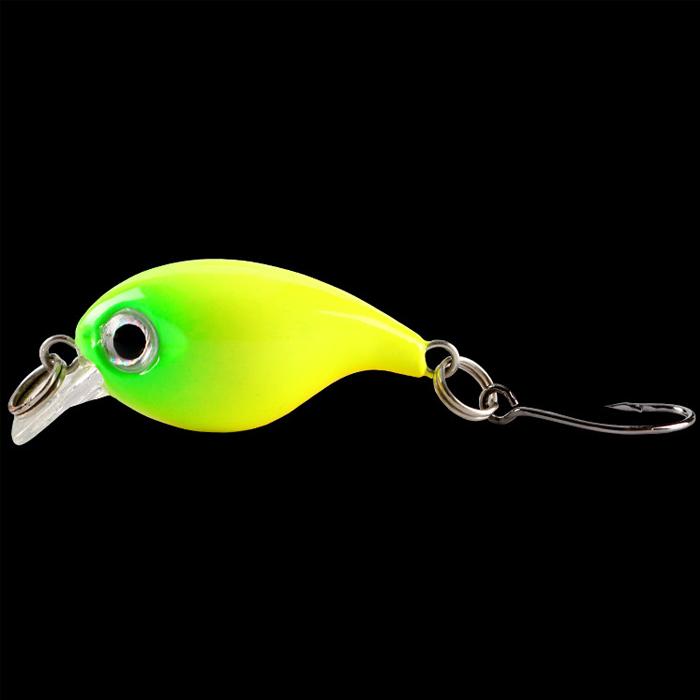 マイクロクランクベイト 8色 セット バーブレス フック 付き 3.6cm 2.1