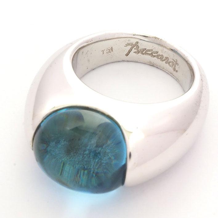 バカラ（Baccarat） 【返品OK】バカラ クリスタル シルバー925 【指輪