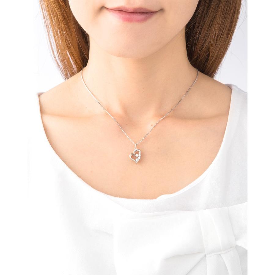 ダンシングストーン ネックレス レディース クロスフォー ピンク